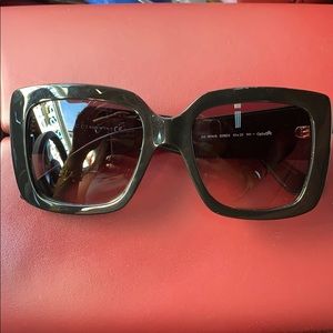 Authentic Gucci 54mm Square sunglasses black